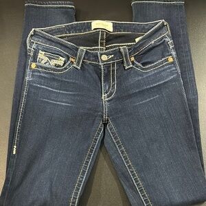 76.  Big Star Dark Blue Skinny Jeans